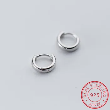 

100% 925 Sterling Silver Hoop Geometric Ear Cuff Clip Earrings For Women Without Piercing Fashion Earings Jewelry DS493