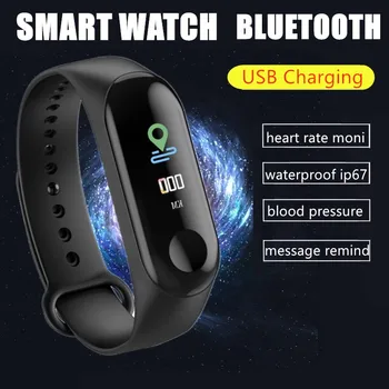

M3 Smart Wristband Fitness Tracker Sendentary Reminder Sleep Monitor with Gsm Smart Bracelet Waterproof67 Stopwatch Dropshipping