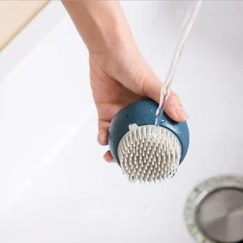 

Spherical Can Stand Pot Brush Kitchen Silicone Cleaning Brush Household Dishwashing Pot Brush Kitchen Accessories