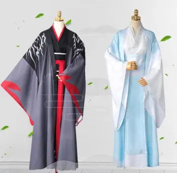 

120-170cm kid adult Chinese Anime Mo Dao Zu Shi Cosplay Wei Wuxian Young/Lan wangji Dao Mo To Shi Cosplay Costume