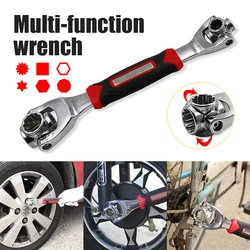 Clé tigre 48 en 1, outils, douille fonctionne avec des boulons cannelés Torx 360 degrés 6 points universels meubles réparation de voiture outil à main de 25cm 
