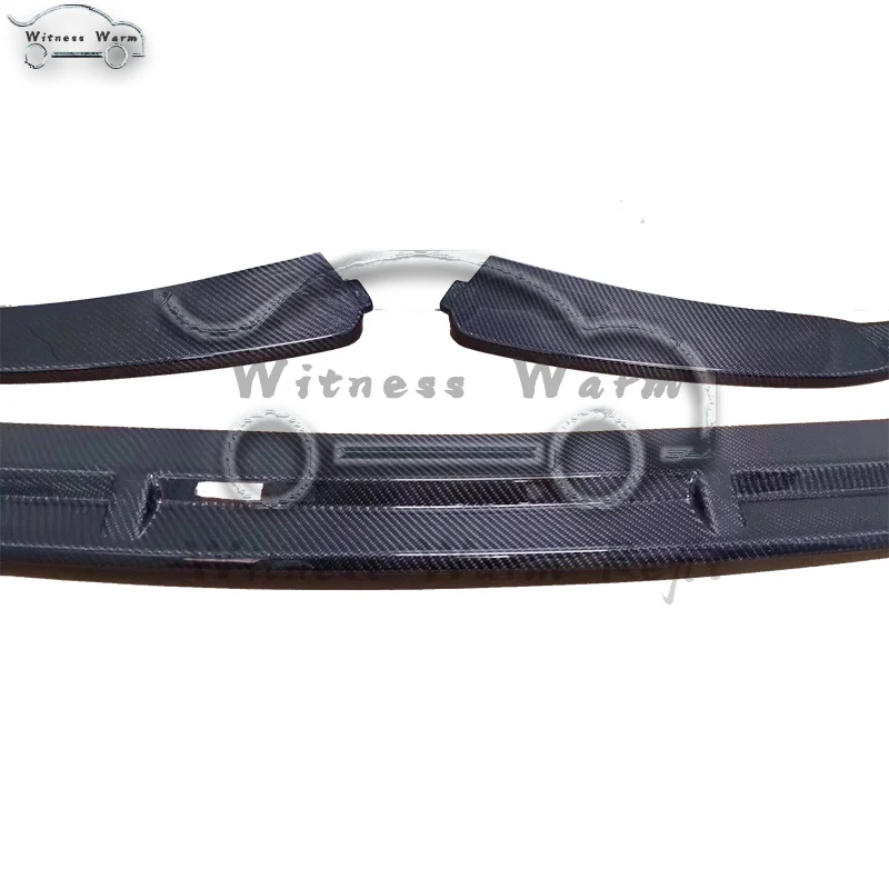 For Mercedes-Benz C Class W205 C200 C300 Sport bumper Front Bumper Lip Splitters Carbon Fiber 3PCS/SET