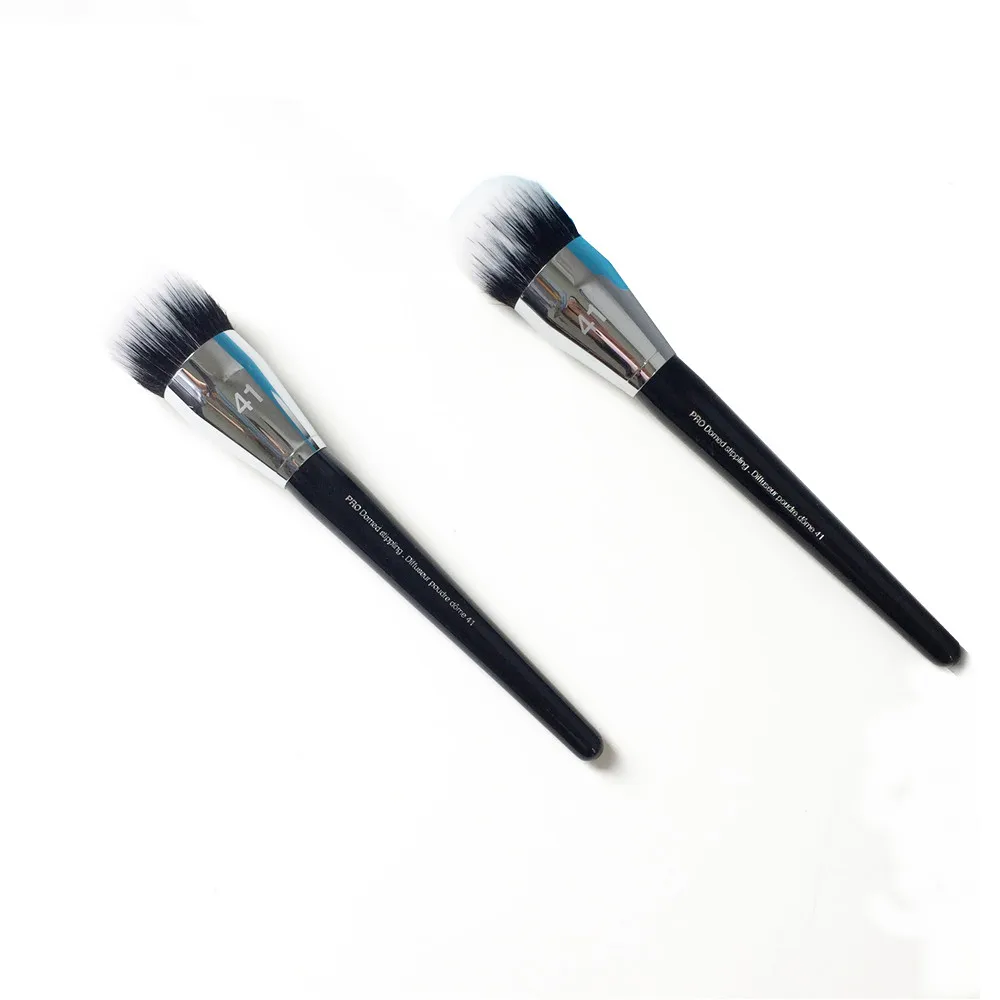 

Профессиональная Большая Кисть для макияжа #41-двойное волокно порошок жидкий крем основа для макияжа Косметические Инструменты для красоты