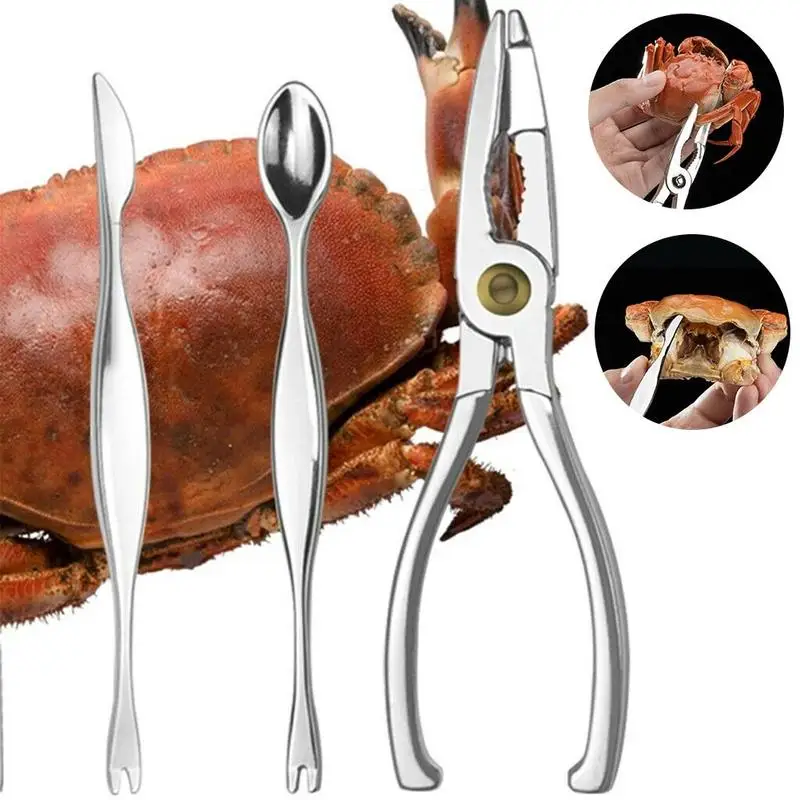 Nut Cracker Forks Set Opener Shellfish Lobster Crab