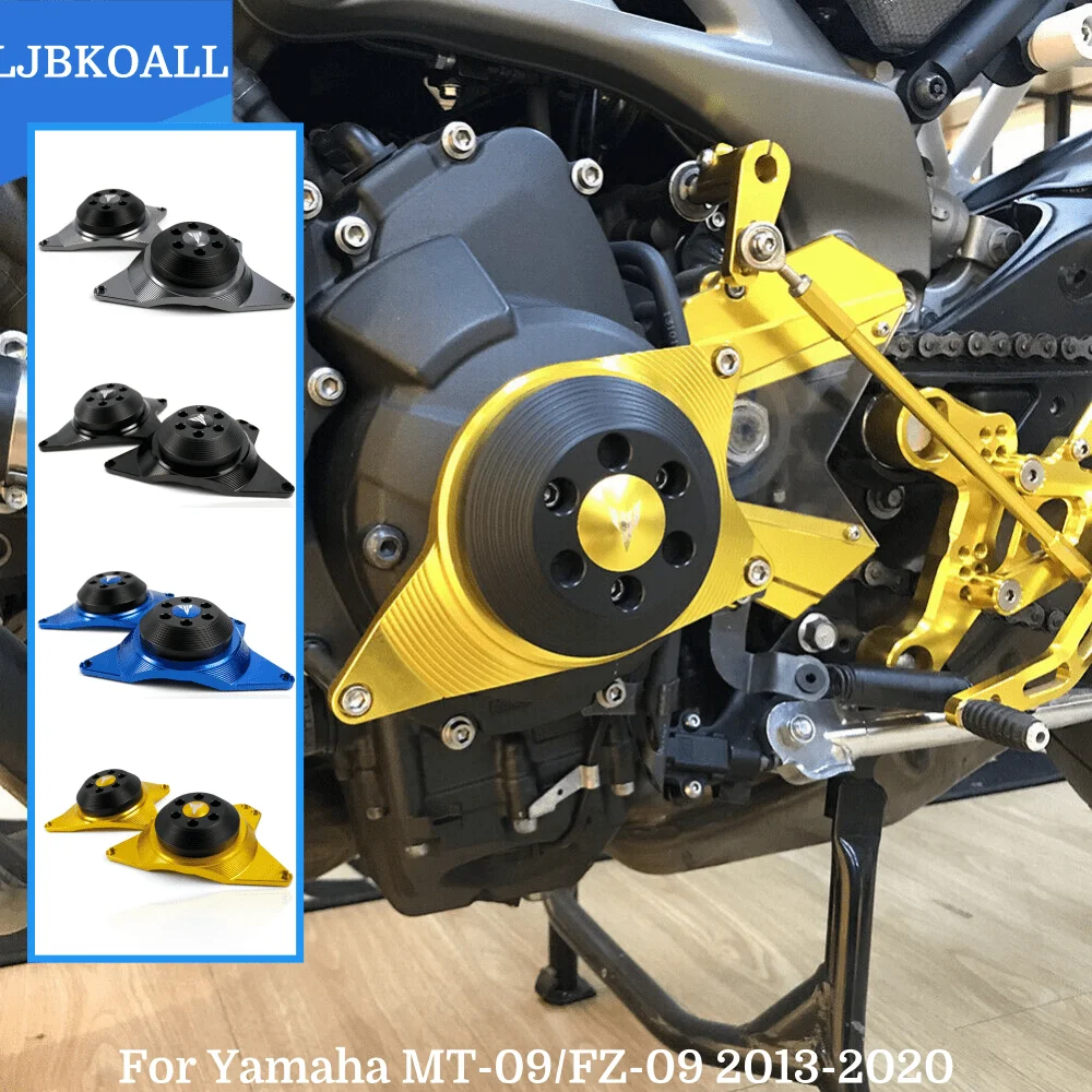 2017 MT09 Motorcycle FZ09 Engine Case Stator Clutch Cover Crash Pad Frame Slider Protector for Yamaha MT-09 FZ-09 2015-2020 2016 |