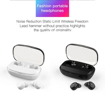 

Bluetooth Wireless Earbuds Earphone with 3000mAh Headset Charging Box Power Bass sport 6D stereo bluetooth earbuds For Phones