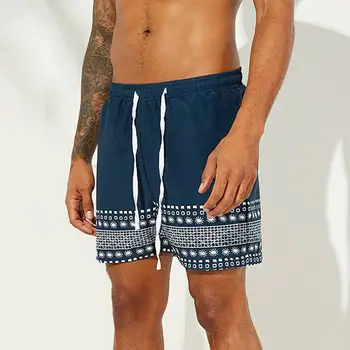 

Summer Fashion Men Shorts Printing Casual Beach Drawstring Vacation 2020 Breathable Mens Board Shorts Quick Dry Shorts M-3XL