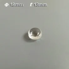 Двойная выпуклая линза диаметром 18 мм, фокусное расстояние 13 мм Плано Оптическое стекло производитель заказное кварцевое стекло фокусировочная линза экспериментальная