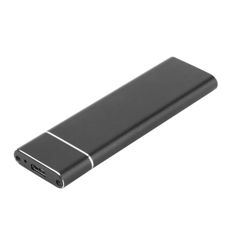 USB 3.1 to M.2 NGFF SSD Mobile Hard Disk Box Adapter Card External Enclosure Case for m2 SATA 2230/2242/2260/2280(Bl |
