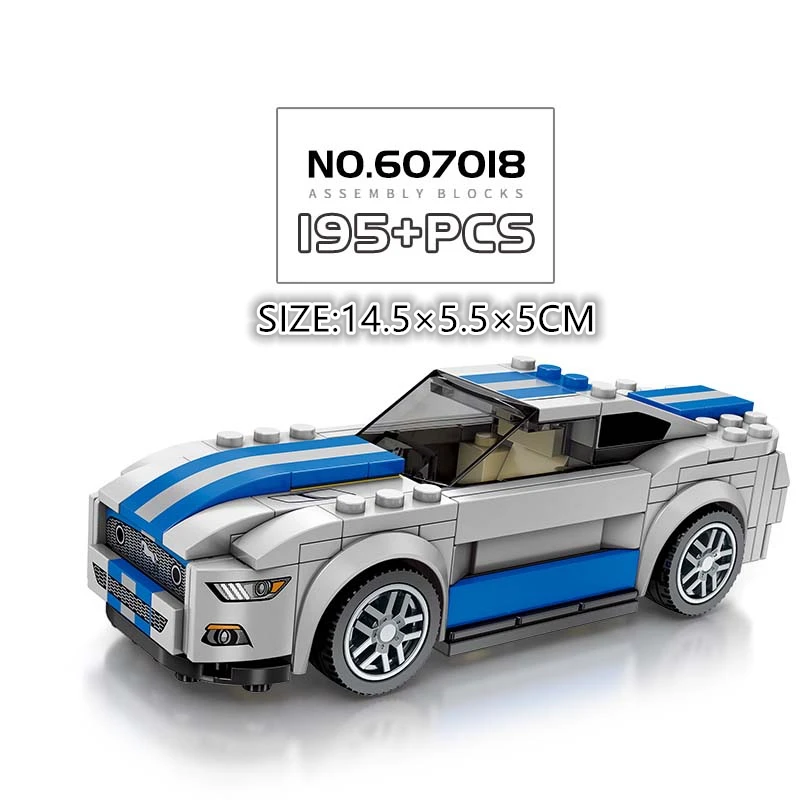 Speed Champions Technic City Assemble autos model Building Blocks supercar city Racing Car Bricks Toys for Children small bricks