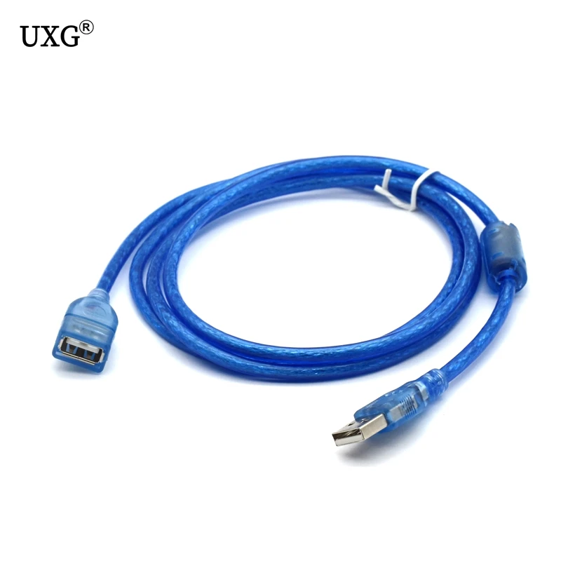 0 3 м 5 1 Новый Удлинительный кабель USB2.0 штырь гнездо USB адаптер прозрачный синий