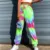 2021 Tie Dye Joggers Тренировочные Брюки Женщины с высокой талией Хип Поп Мешковатые Брюки Эластичная Осенняя Уличная Одежда Спортивные Свободные Повседневные Брюки