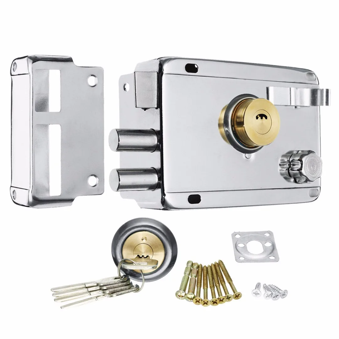 Insurance Iron Lock Exterior Door Lock Multiple Security Anti-theft Lock Wood Gate Mortise Lock for Home Door
