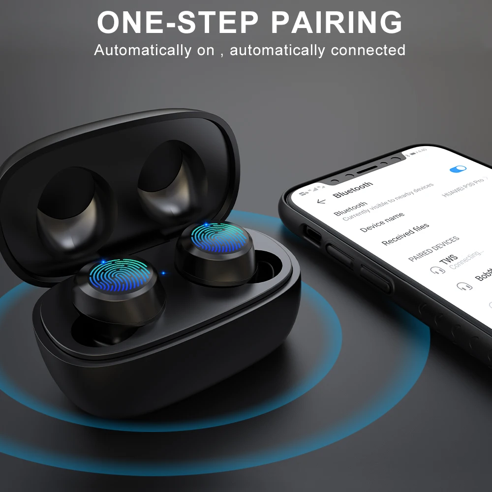 Беспроводные Bluetooth V5.0 наушники Myinnov M7 с сенсорным управлением стерео HD говорящие