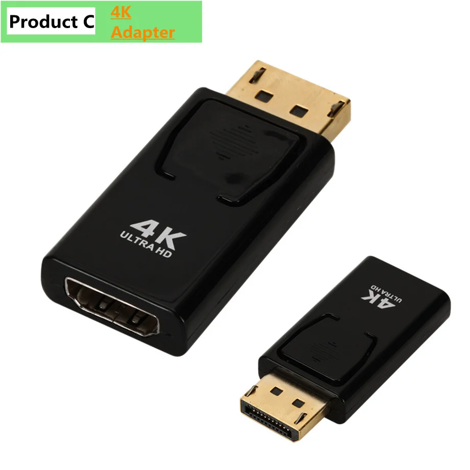 Convertitore adattatore da DisplayPort 4K a HDMI compatibile porta Display adattatore cavo TV HD maschio da DP a femmina Audio Video per PC TV