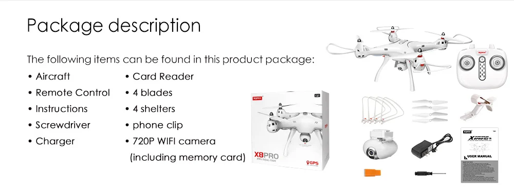 Новое поступление SYMA X8PRO gps Радиоуправляемый Дрон с Wifi камерой HD FPV Дроны для селфи 2,4G 4CH Профессиональный Квадрокоптер вертолет в реальном