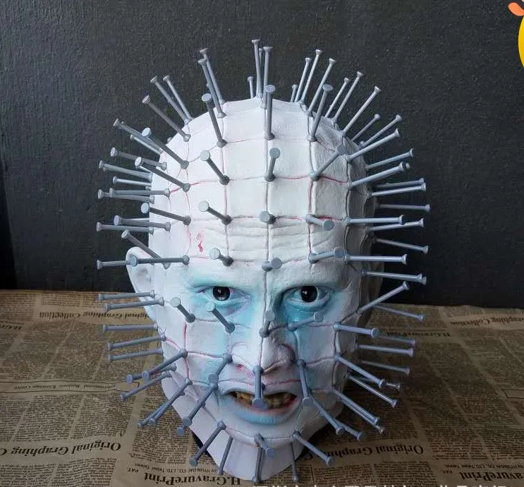Фильм Hellraiser ужас костюмная Маска Косплей Аксессуары Хэллоуин маска Полное Лицо Латексная Маска для взрослых Hellbound сердце