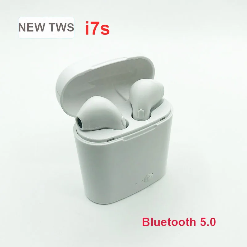 I7S TWS Inear беспроводные стерео наушники Bluetooth гарнитура наушники для iPhone huawei xiaomi Android с зарядным устройством микрофон