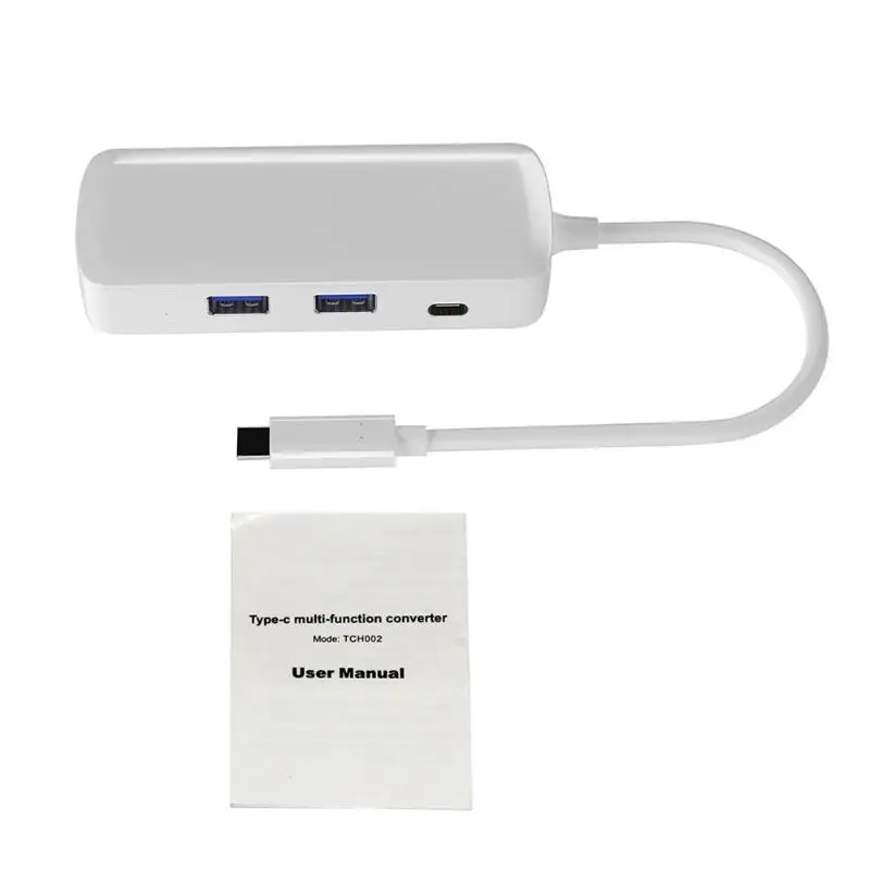 Type-C концентратор 4K видео HDMI USB3.0 PD зарядка обеспечение эффективности безопасности Универсальный адаптер док-станция USB 3,1 конвертер
