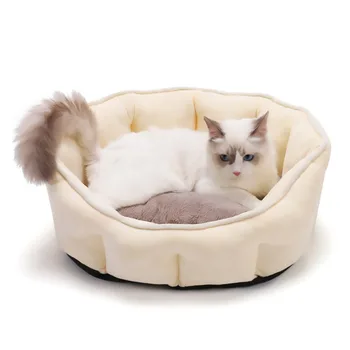 

Pet Bed for Small Medium Dog and Cat Improve Sleeping Comfortable Plush Durable Non-slip Pet Sleeping Bag Cushion YU-Hom