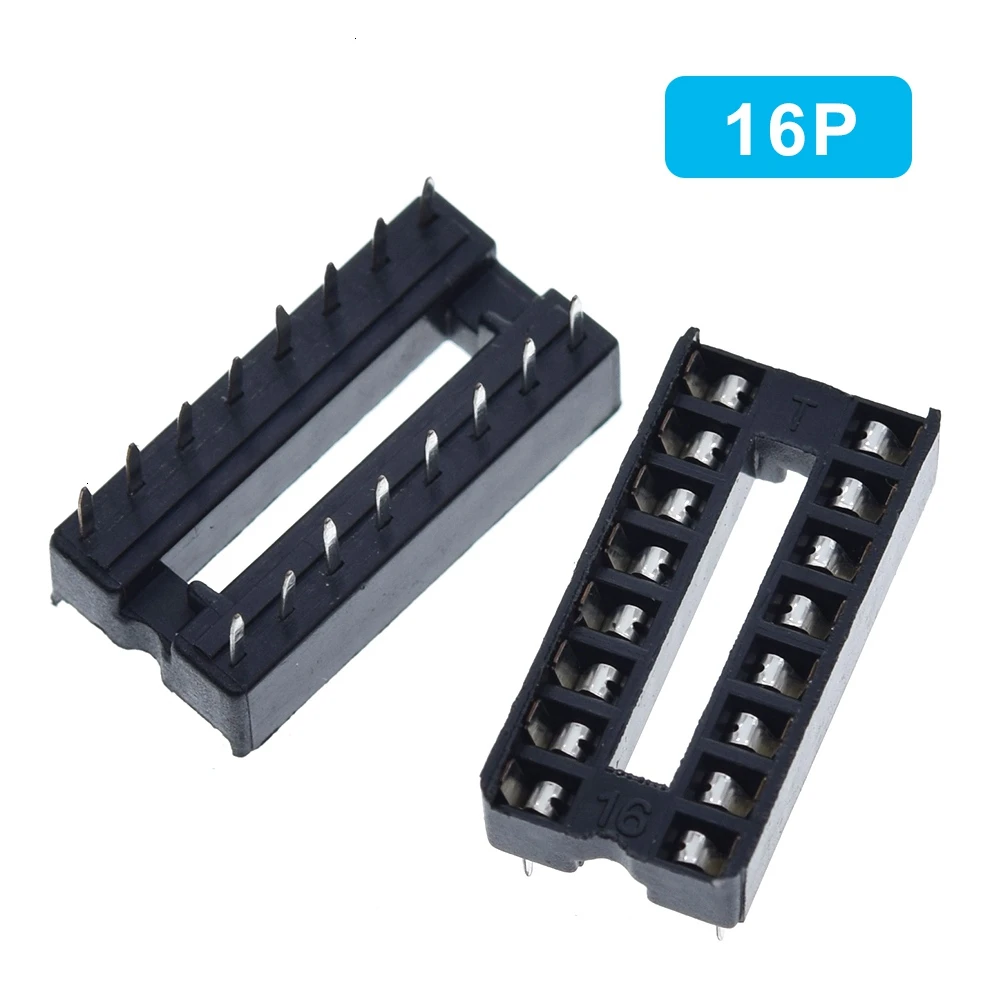10 шт. IC сиденье 6 P/8 P/14 P/16 P/18 P/20 P/24 P/28 P DIP ИС адаптер припоя Тип 28 pin узкий корпус гнезда DIP MCU сиденье 24PIN