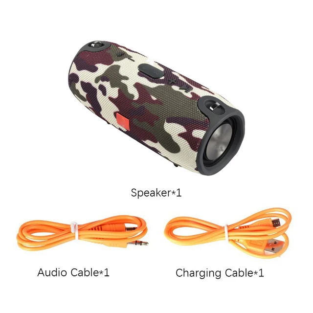 camouflage 40 Вт открытый Bluetooth динамик сабвуфер динамик TWS водонепроницаемый портативный музыкальный плеер 3600 мАч батарея Колонка Саундбар caixa de - Цвет: camouflage