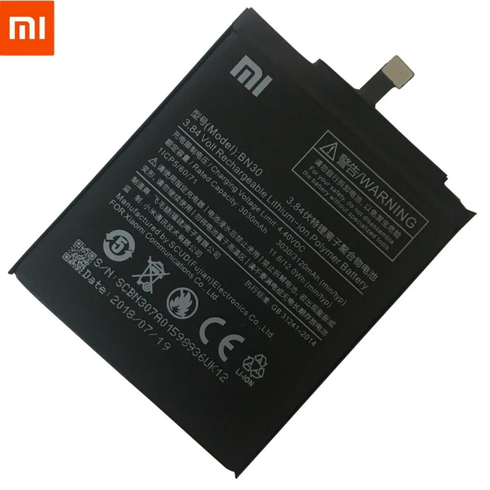 Аккумулятор Xiao mi для телефона Red mi 4A Hong mi 4A 3120 мАч BN30 высокое качество с бесплатными инструментами