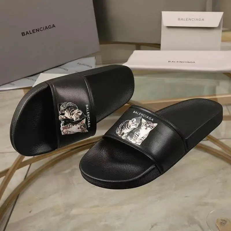 2021 Nieuwe Balenciaga Mode Mannen Vrouwen Sandalen Dames Slippers  Instappers Zwart Wit Rood Groen Slides Schoenen Maat 35 45 31703|Slippers|  - AliExpress