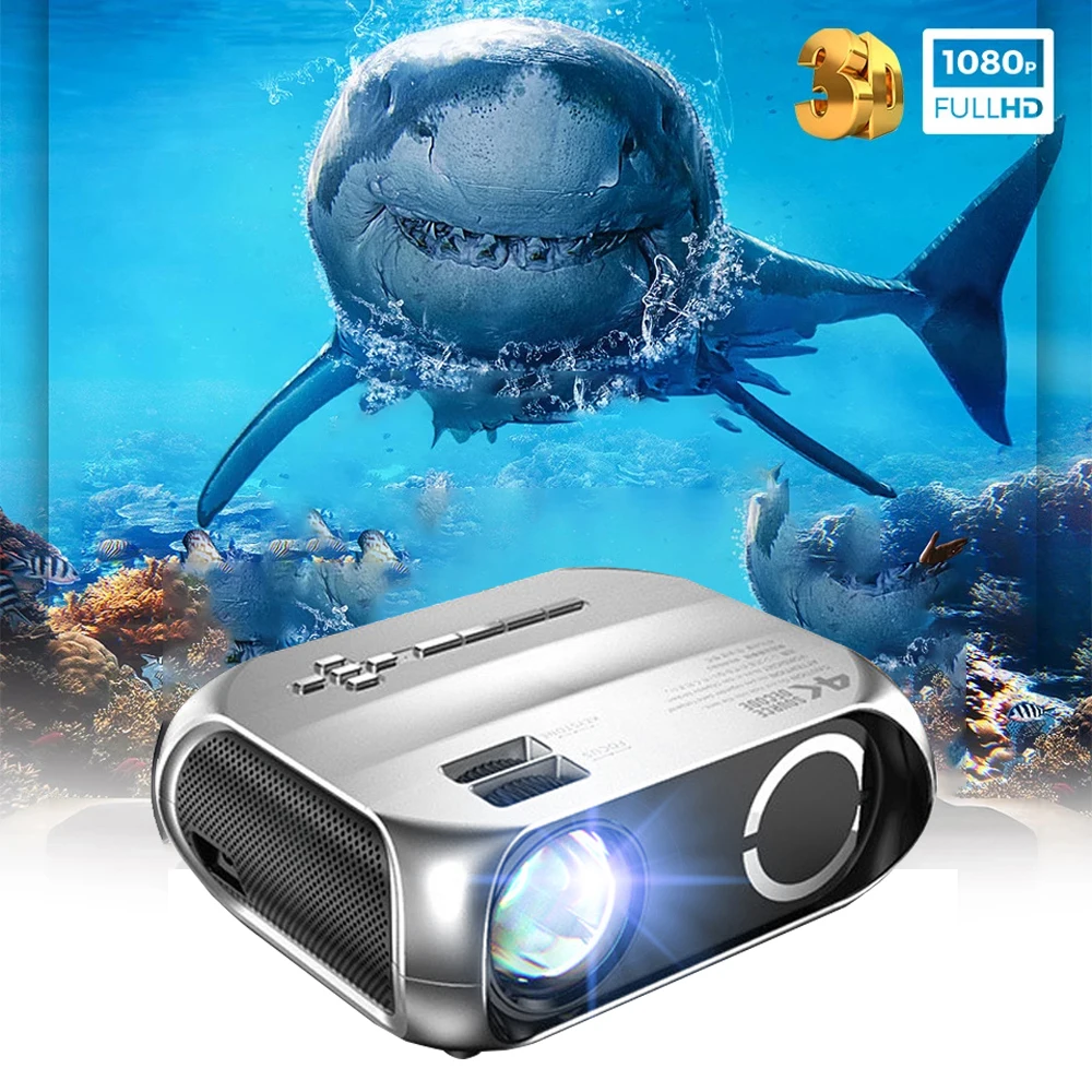 VCHIP S5 4K Projector Mini Projector Portable proyector For Home Theater проектор для дома LED Supports 1080P HDMI Media Player led projector