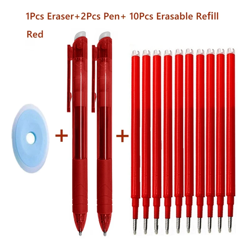 Haile Rotation Nib Versenkbare Löschbaren Gel Stifte 0,7mm 8 Farben Bullet Tip Refill Magie Waschbar Griff Stangen Schreibwaren Liefert – Detail 18