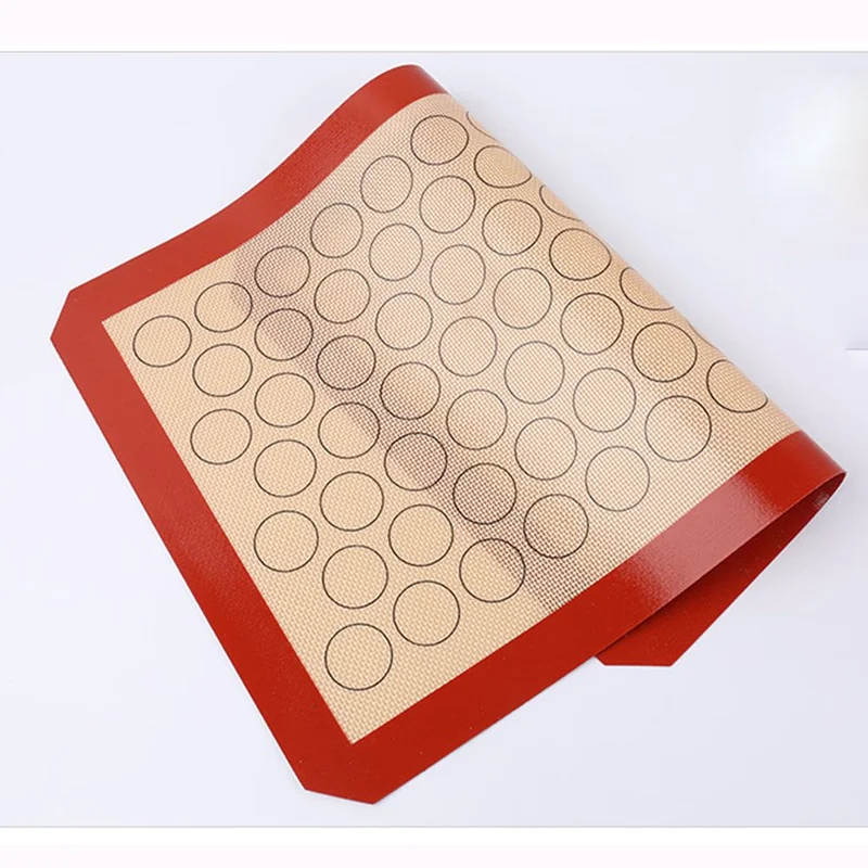 Антипригарный силиконовый коврик для выпечки, антипригарный круглый коврик для макаруна, кухонный коврик для раскатки теста, инструмент для выпечки