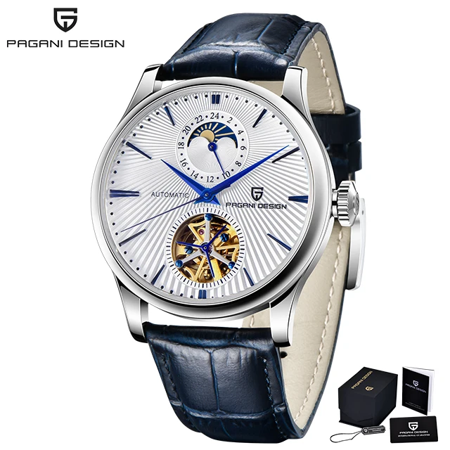 PAGANI DESIGN Top Marke Herrenuhr Mode Tourbillon Automatik Mechanische Uhr Herren Edelstahl Wasserdichte Uhr Relogio Masculino 