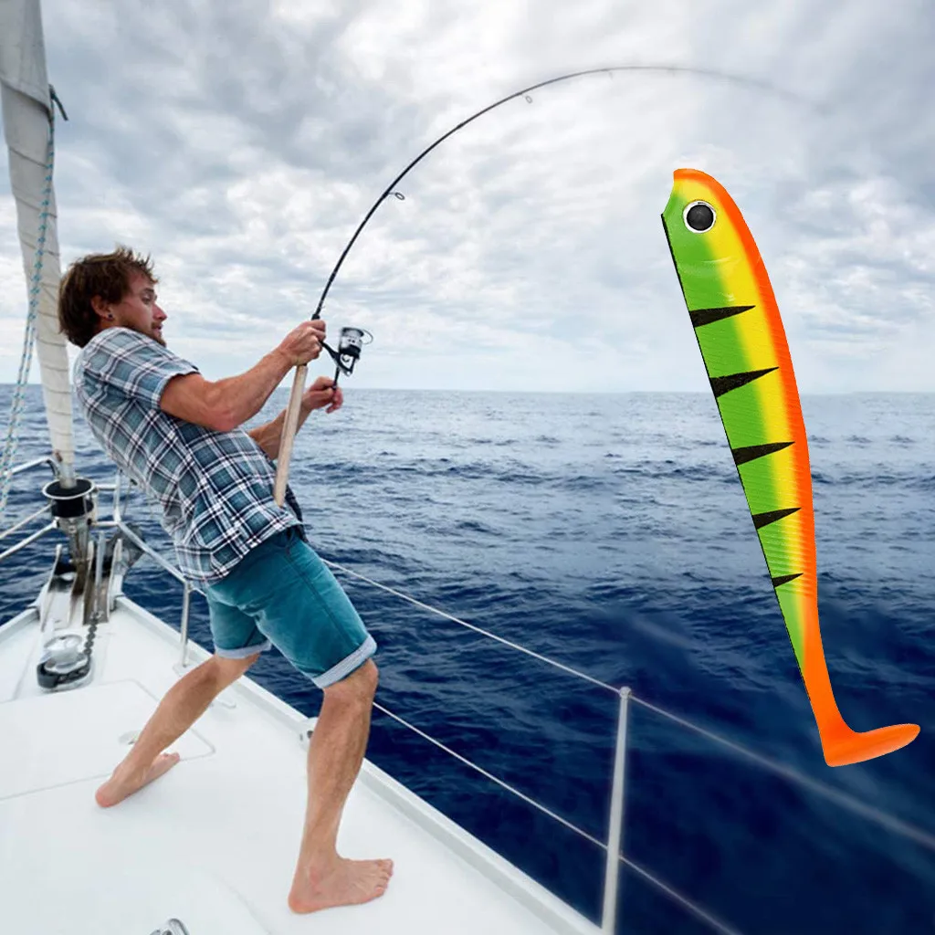 6pc Colorful Lure Artificial Sea Worms Simulation Fishing Tackle Soft Bait Tool Portable Lightweight Accessories Tools | Спорт и