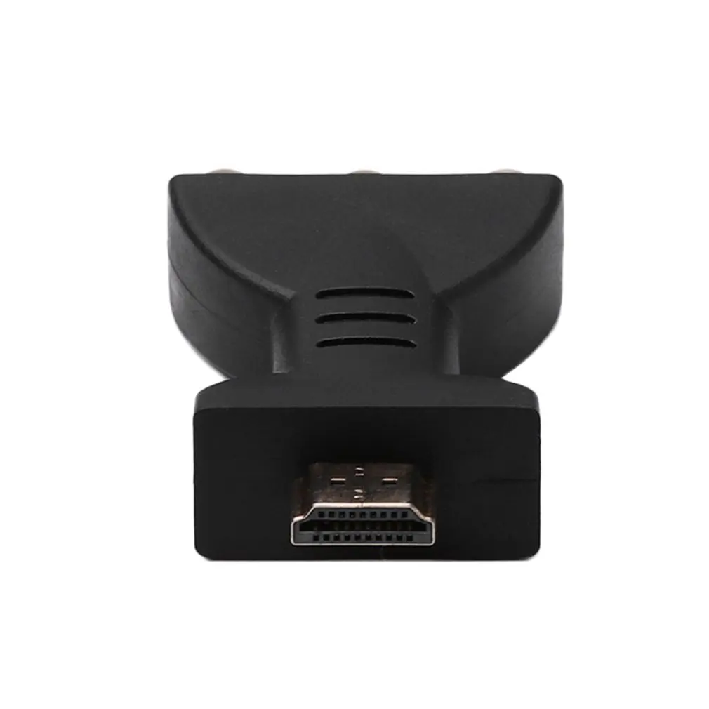 VAORLO Gold-plated HDMI-compatible to 3 RGB RCA Video Audio Adapter AV Component Converter