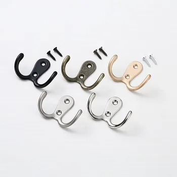 

1PC Antique Hooks Small Wall Hanger Buckle Horn Lock Clasp Hook Hasp Latch For Wooden Jewelry Box Furniture Hardware