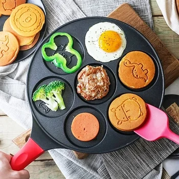 

Multifunctional Flat Bottom pancake maker Omelette Mold Creative Non-stick Griddle Baking Pan kitchen accessories egg cooker