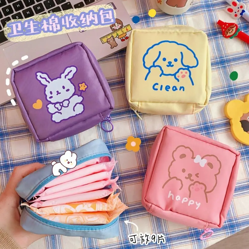 Bentoy Milkjoy Women Sanitary Napkin Bag Girls Korea Coin Purse Card Case Clear Tampon Japan Storage Holder Waterproof Make up | Багаж и