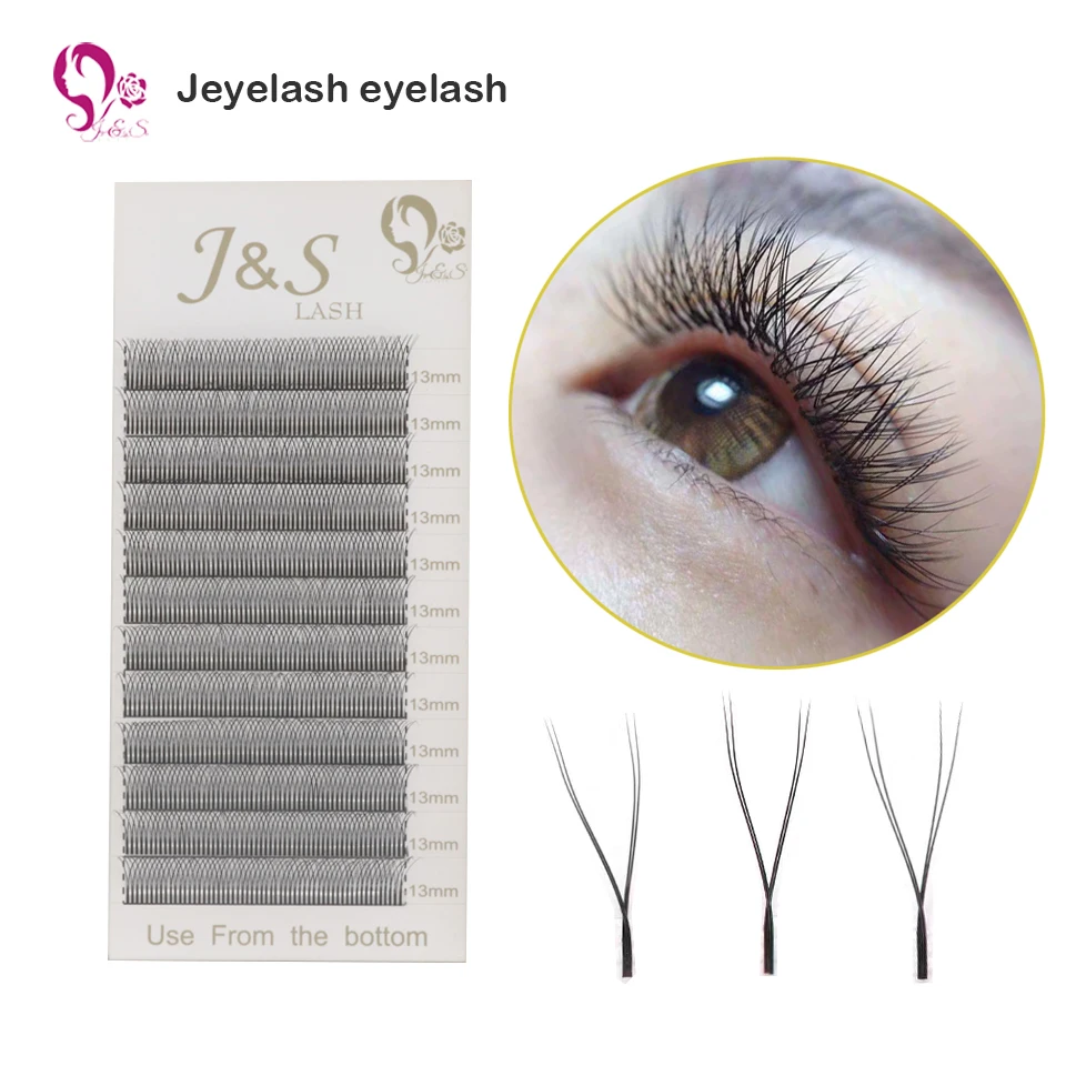 [Jeyelash eyelash] J & S высокое качество YY ресницы для наращивания Y образная ручная работа