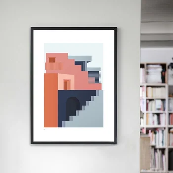 

Architecture Geo Comp postr Canvas painting Print Wall Art Home Decor Poster No Frame