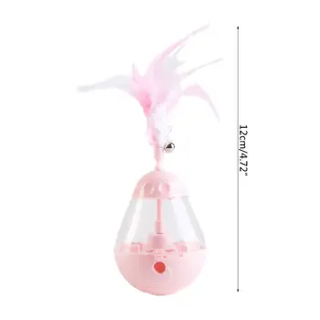 

Interactive Cat Ball Toys with Feather,The Best Brightly Colored Cat Toys Interactive Game With Bell