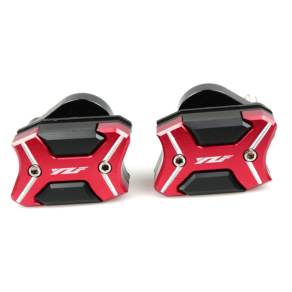 red CNC алюминиевая рама мотоцикла Краш колодки корпус двигателя Слайдеры протектор защита от падения для Yamaha YZF R6 YZFR6 2009 - Цвет: red