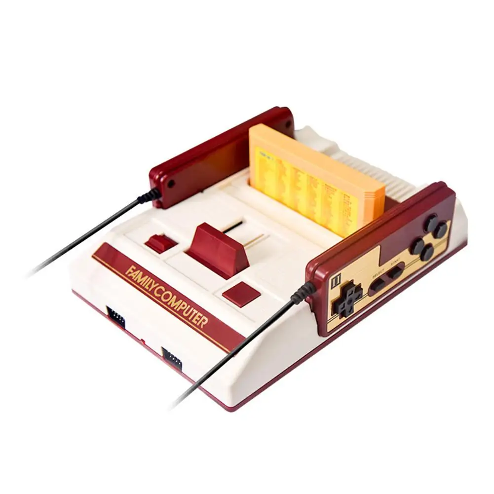 

DishyKooker Classic Nostalgic 8 bit Video Games Console Player with 2 Joystick + 500 IN 1 Game Card Game Player to TV