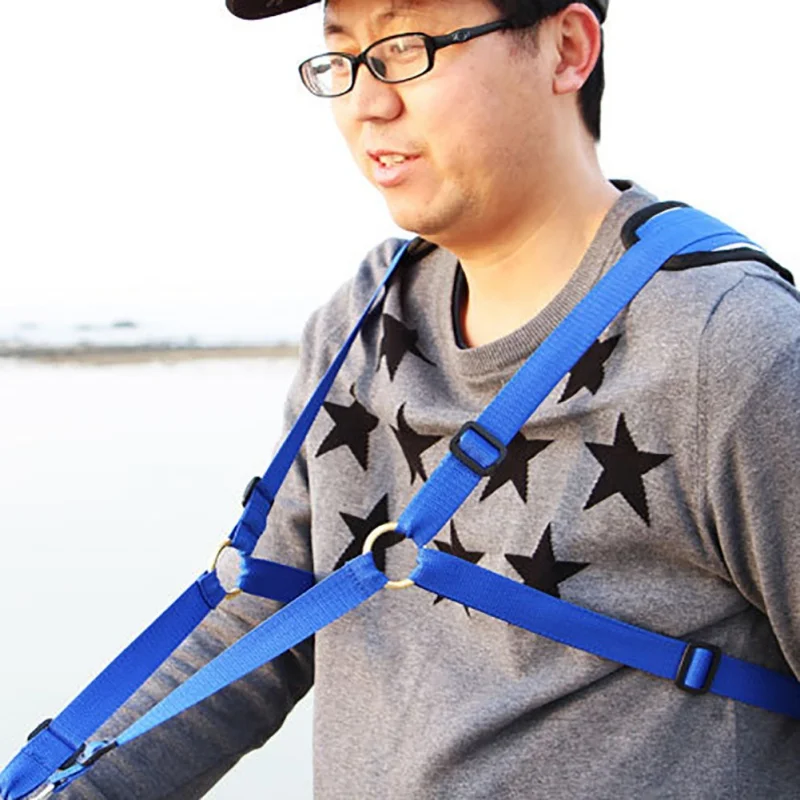 Professional Fishing Vests Stand Up Fighting Belt Shoulder Back Harness for Big Fish Sea Fishing Accessories
