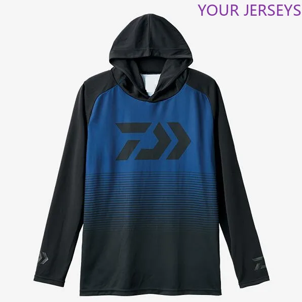 

2020 New Men Daiwa Fishing Clothing Uv Protection Moisture Wicking Breathable Long Sleeve Hooded Shirt Camisas Pesca DAIWA