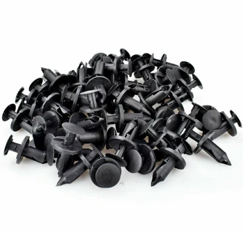 

100pcs Nylon Push Type Retainer Clips For GM 21030249 Chrysler 6503598 8mm Hole