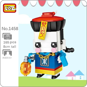 

LOZ 1458 Cartoon China Ancient Zombies Monster Figure 3D Model 165pcs DIY Mini Blocks Bricks Building Toy for Children no Box