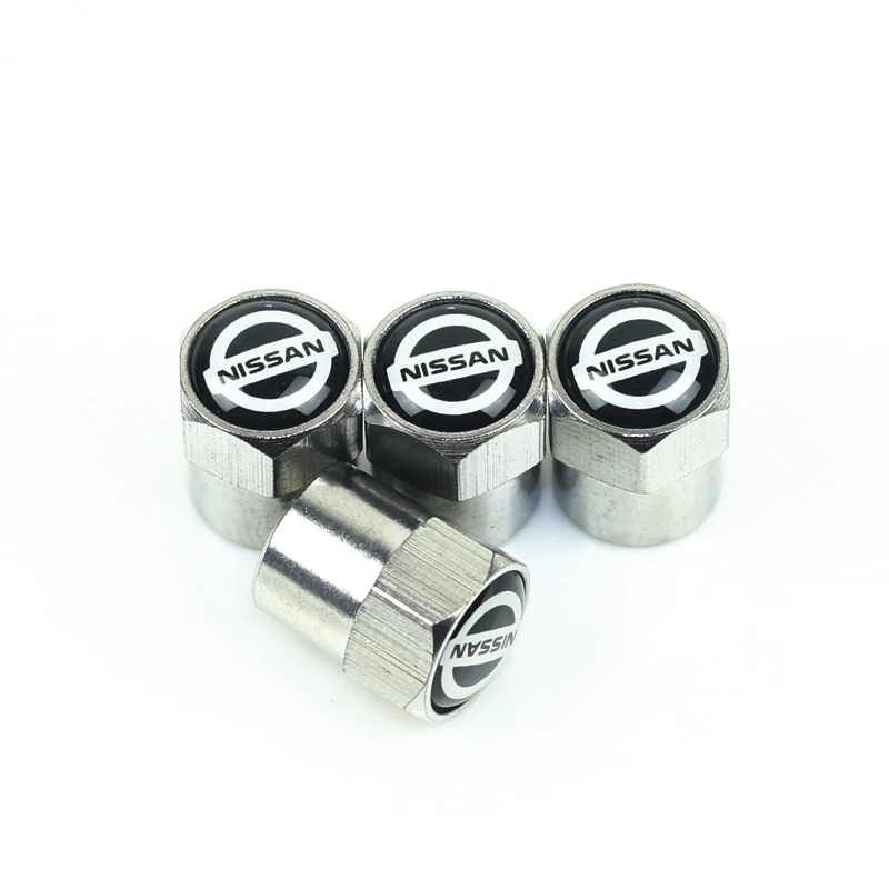 

Car Styling Auto Emblem valve cap Case For Nissan Nismo X-trail Almera Qashqai Tiida Teana Skyline Juke Accessories