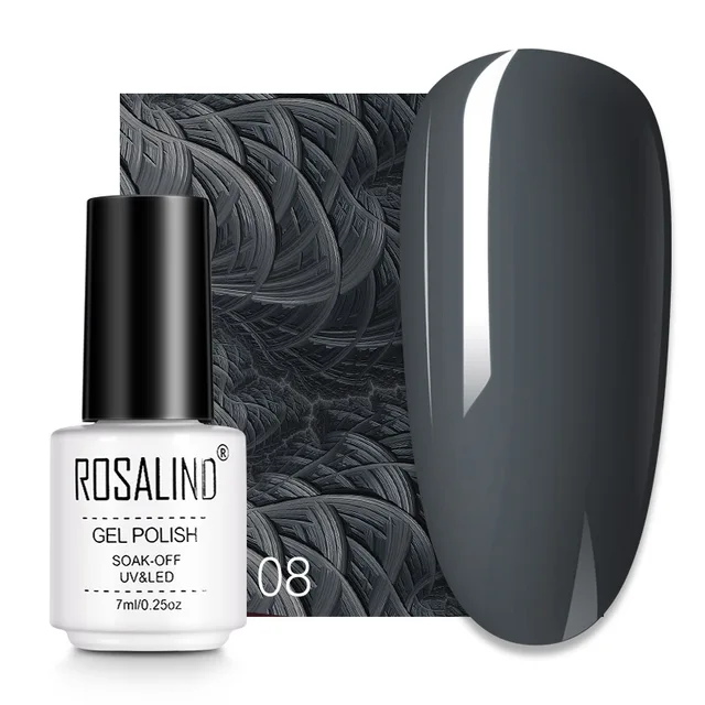ROSALIND 7ML Nail Gel Polish Hybrid Varnishes All For Manicure Nails Art Base Top Coat UV Lamp Vernis Semi Permanent Varnishes RC08