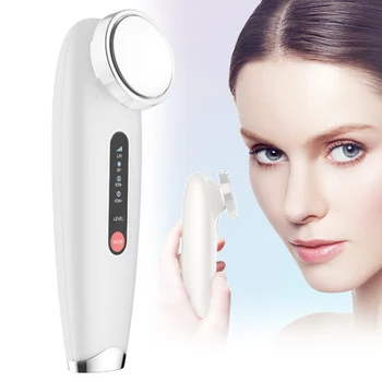 

Lifting Skin Care Handheld Vibration Portable Cleaning Facial Massager Iontophoresis Heating Multifunction Electric Anti Wrinkle