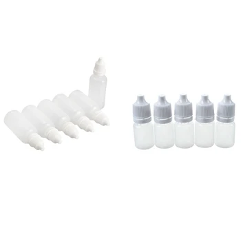 

55Pcs Empty Plastic Squeezable Dropper Bottles 10Ml & 5Ml
